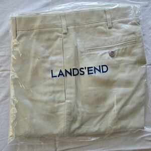 Men's Land's End traditional fit no iron chino